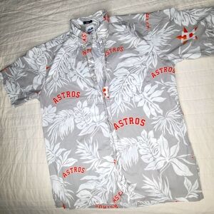 Houston Astros Reyn Spooner Aloha Button-Down Shirt - Gray Small